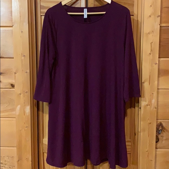 Zenana Outfitters Dresses & Skirts - Zenana Premium 3/4 Sleeve Swing Dress